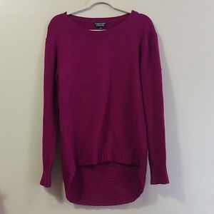 Papermoon | Plum High Low Hem Knitted Sweater